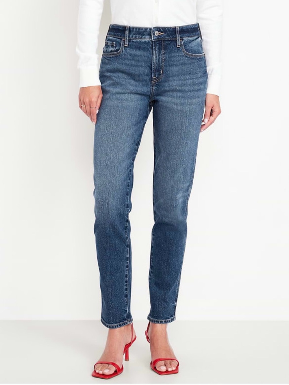 Old Navy High Rise Vintage Slim - Medium Indigo